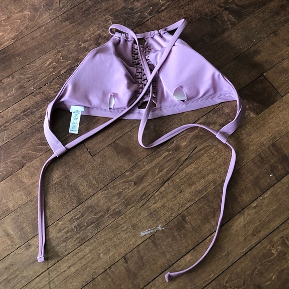 Light Purple Halter Bikini Top - Picture 3 of 4